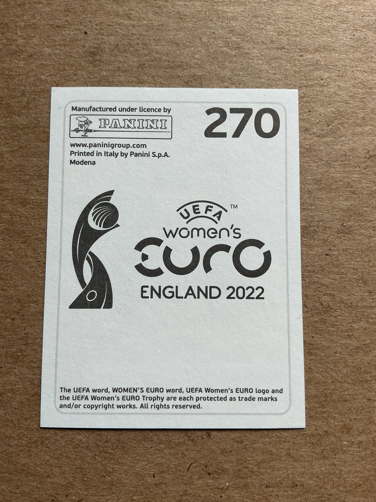 Viola Calligaris, Switzerland 🇨🇭 UEFA Women’s Euro Cup 2022 Panini hand signed