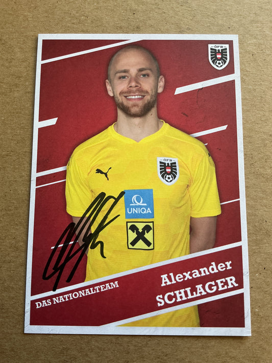 Alexander Schlager,  Austria 🇦🇹 2021 hand signed