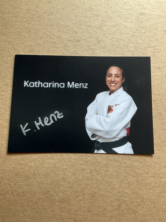 Katharina Menz, Germany 🇩🇪 Judo Summer Olympics 2024 hand signed