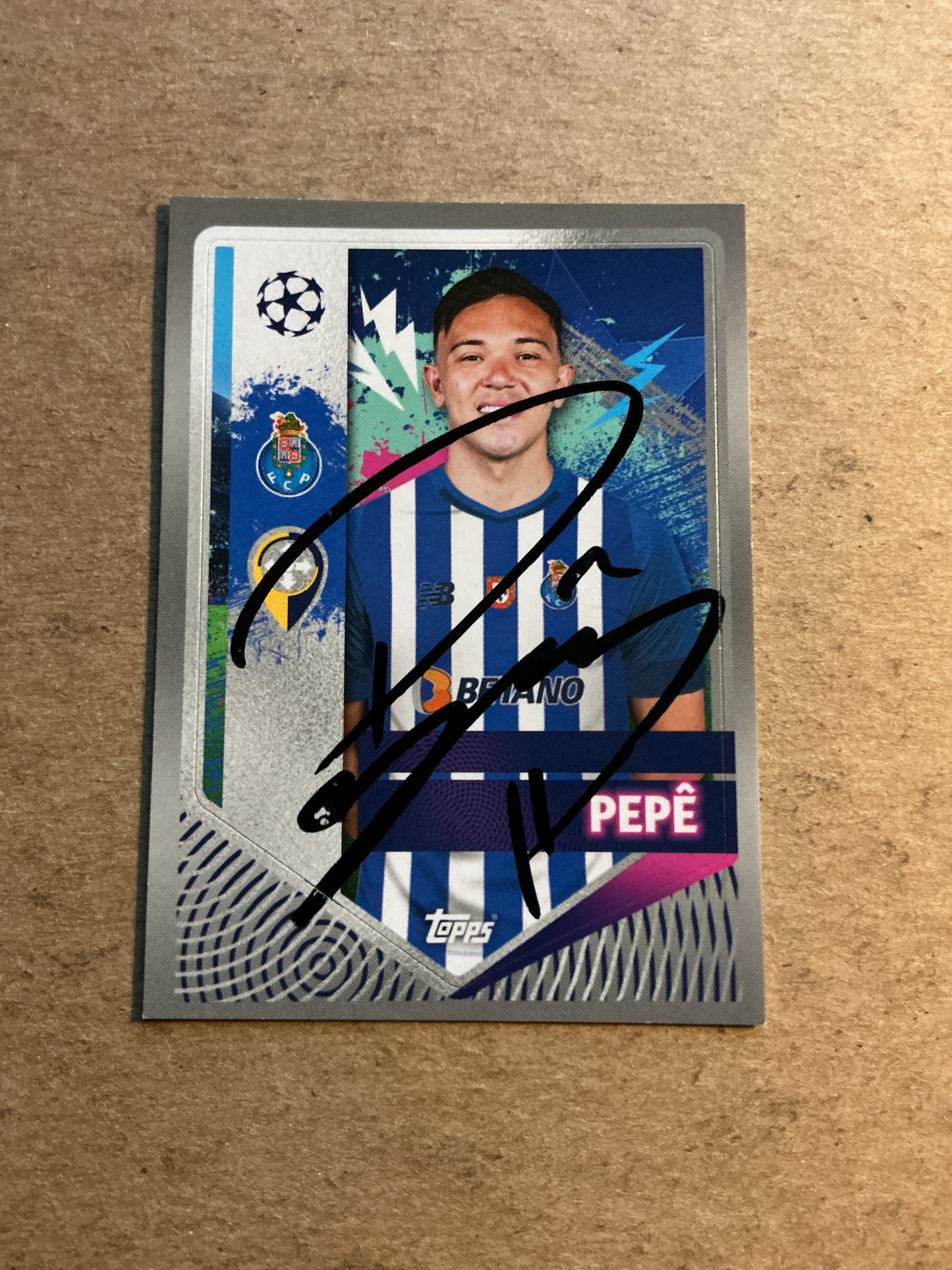 Pepê, Brazil 🇧🇷 FC Porto 2022/23 Topps hand signed