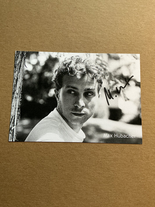 Max Hubacher, Switzerland 🇨🇭 Actor 2024 hand signed