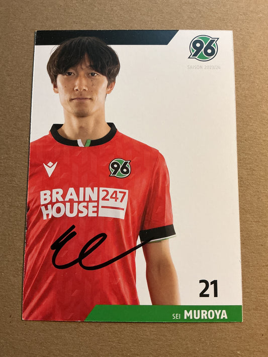 Sei Muroya, Japan 🇯🇵 Hannover 96 2023/24 hand signed