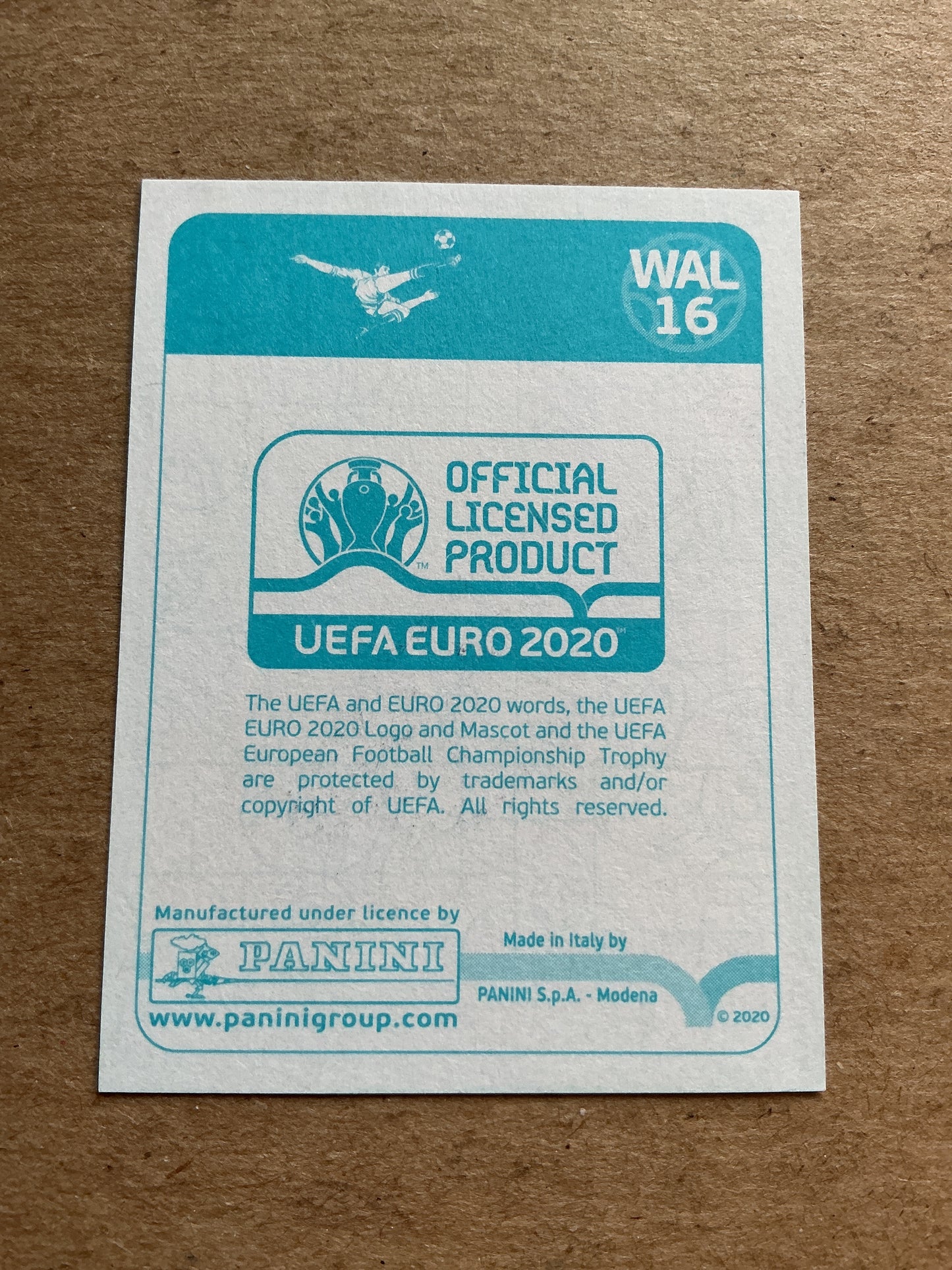 Joe Rodon, Wales 🏴󠁧󠁢󠁷󠁬󠁳󠁿 UEFA Euro 2020 Panini hand signed