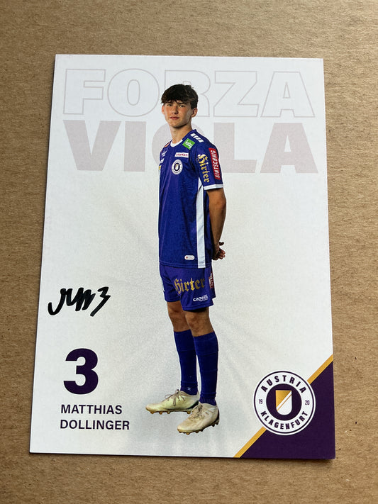 Matthias Dollinger, Austria 🇦🇹 Austria Klagenfurt 2023/24 hand signed