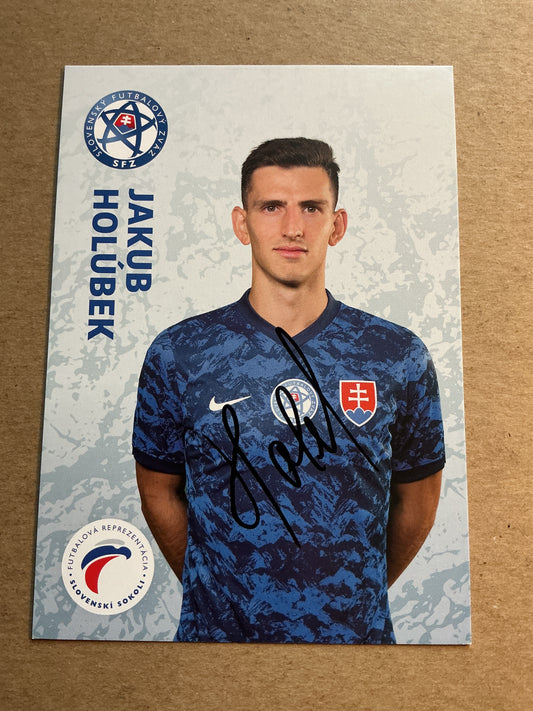 Jakub Holubek, Slovakia 🇸🇰 UEFA Euro Cup 2020 hand signed