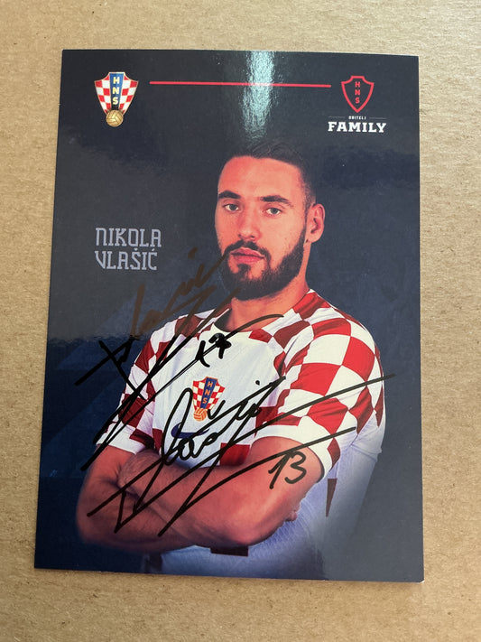 Nikola Vlasic, Croatia 🇭🇷 FIFA World Cup 2022 hand signed