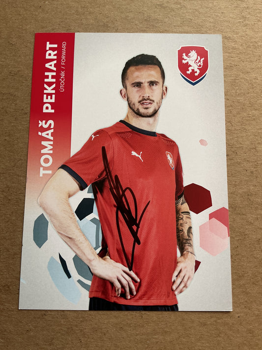 Tomáš Pekhart, Czech Republic 🇨🇿 UEFA Euro Cup 2020 hand signed