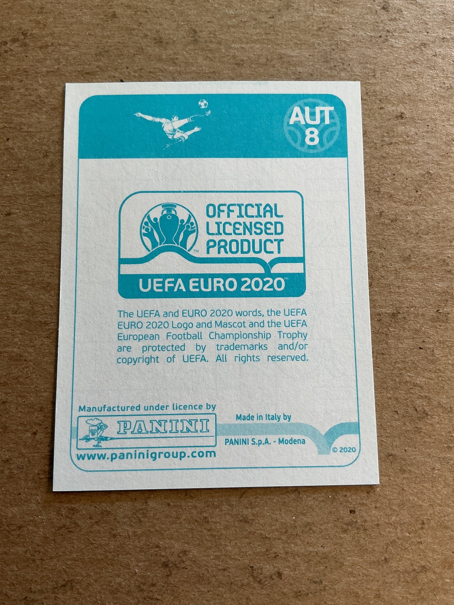 Cican Stankovic, Austria 🇦🇹 UEFA Euro 2020 Panini hand signed