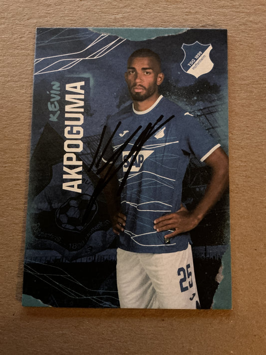 Kevin Akpoguma, Nigeria 🇳🇬 TSG 1899 Hoffenheim 2022/23 hand signed