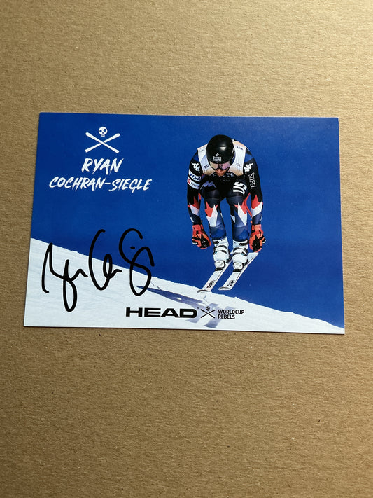 Ryan Cochran-Siegle, USA 🇺🇸 Alpine Winter Sports 2024/25 hand signed
