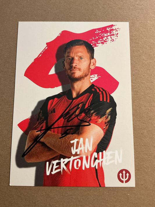 Jan Vertonghen, Belgium 🇧🇪 2023 RSC Anderlecht hand signed