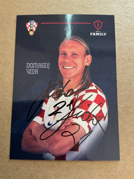 Domagoj Vida, Croatia 🇭🇷 FIFA World Cup 2022 hand signed
