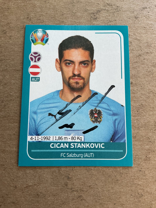 Cican Stankovic, Austria 🇦🇹 UEFA Euro 2020 Panini hand signed