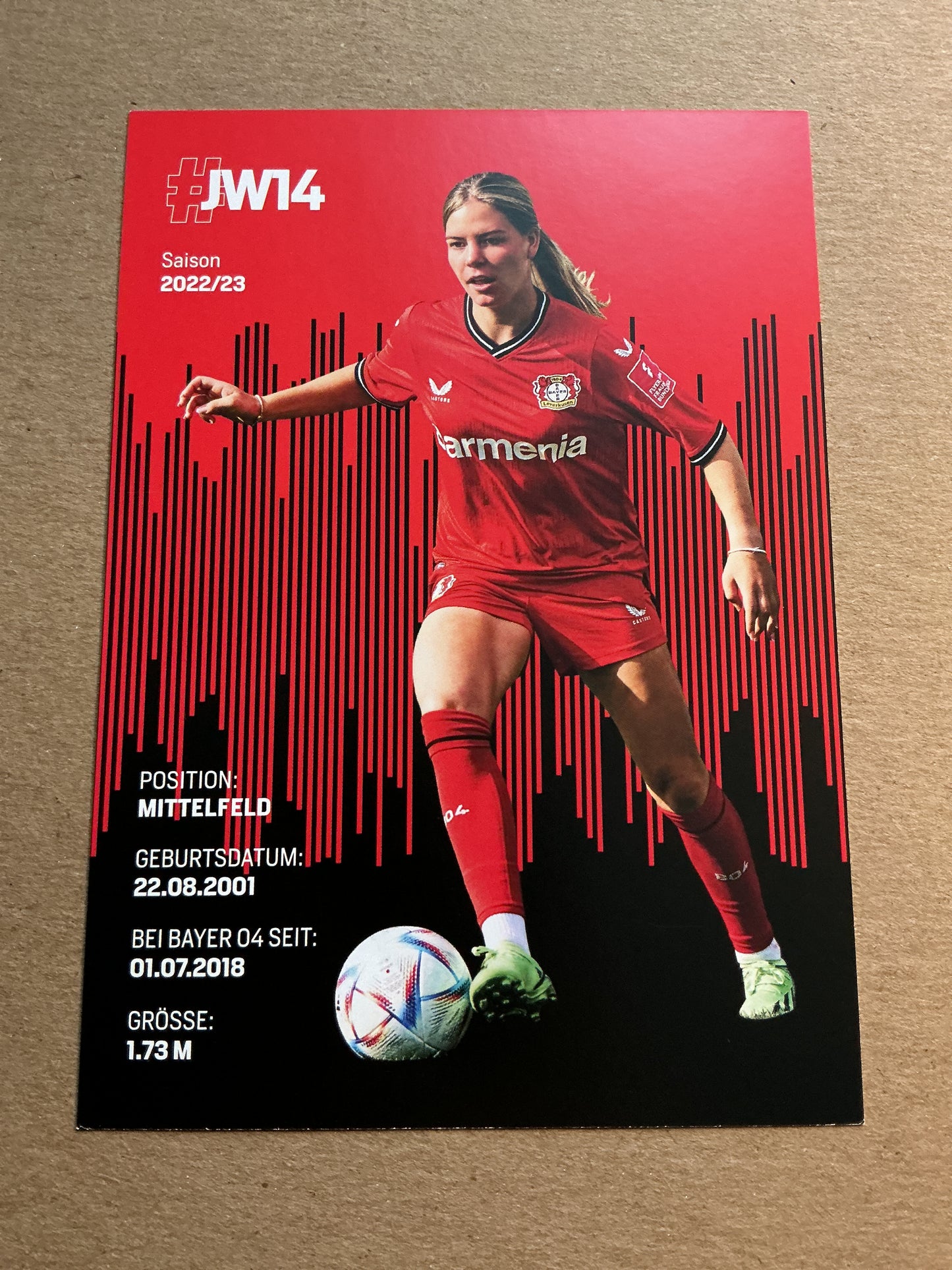 Juliane Wirtz, Germany 🇩🇪 Bayer 04 Leverkusen 2022/23 hand signed