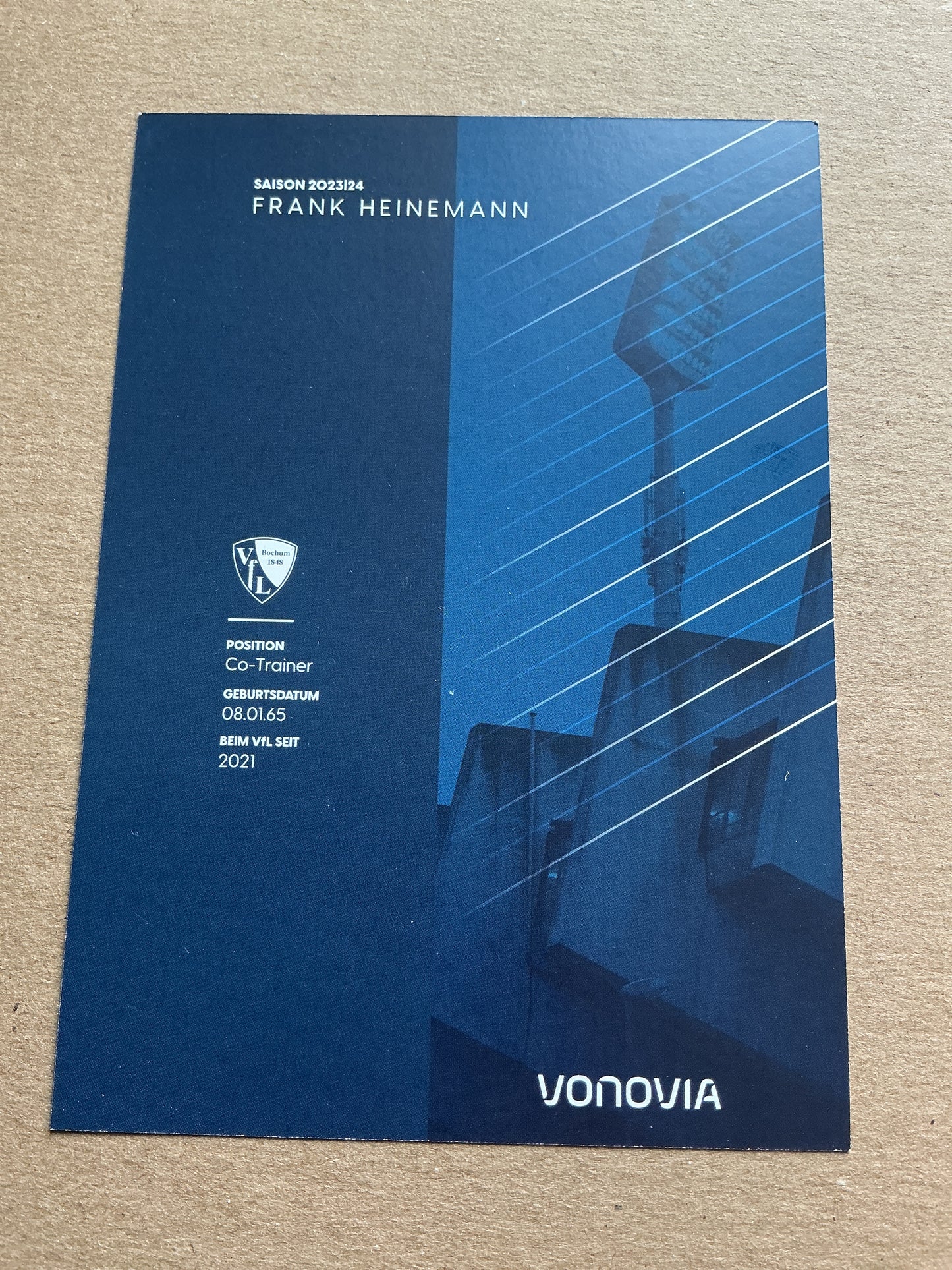 Frank Heinemann, Germany 🇩🇪 VfL Bochum 2023/24 hand signed