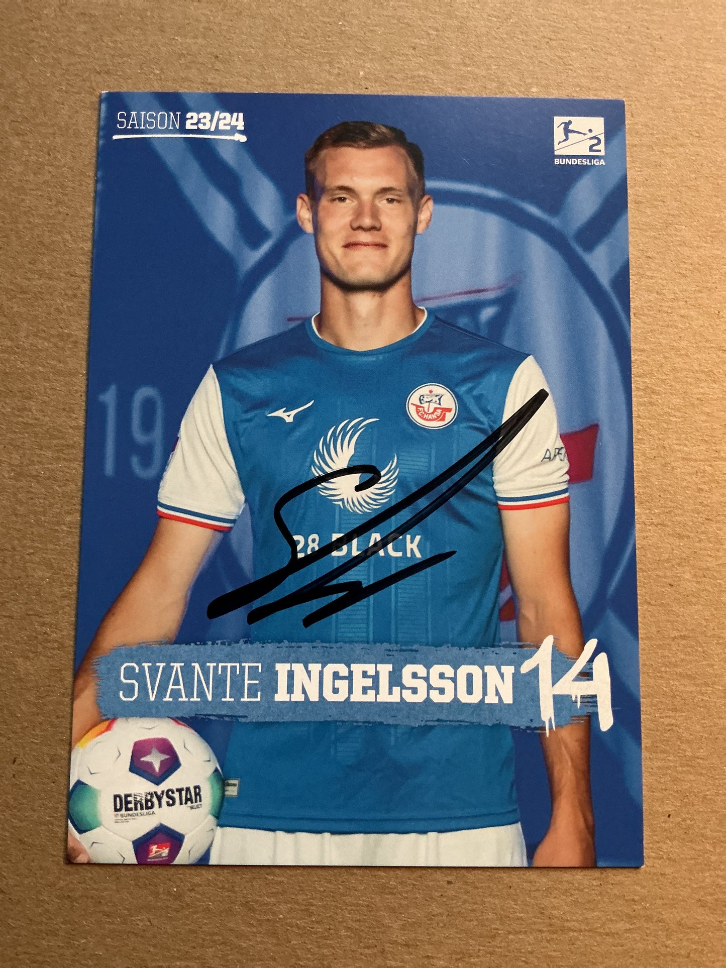 Svante Ingelsson, Sweden 🇸🇪 Hansa Rostock 2023/24 hand signed
