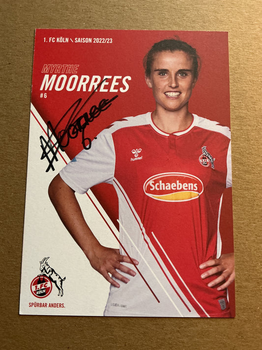 Myrthe Moorrees, Netherlands 🇳🇱 1.FC Köln 2022/23 hand signed