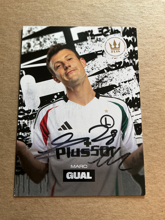 Marc Gual, Spain 🇪🇸 Legia Warsaw 2024/25 hand signed