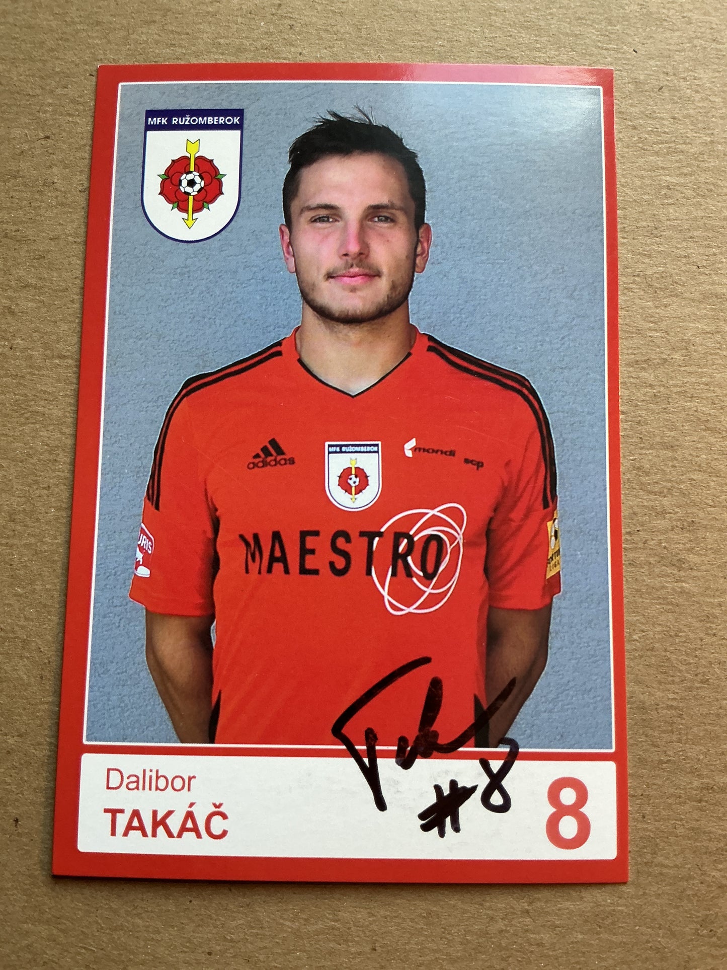 Dalibor Takáč, Slovakia 🇸🇰 MFK Ružomberok 2019/20 hand signed