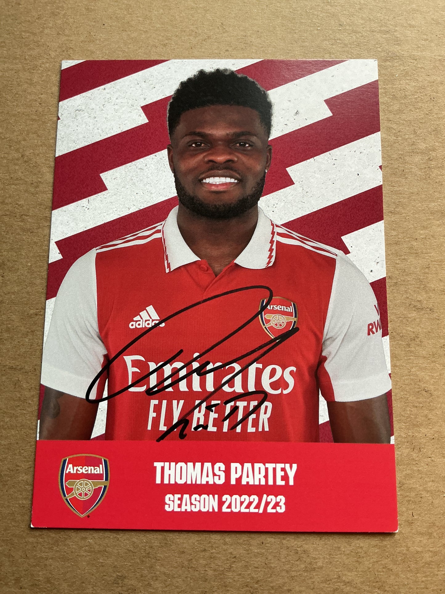 Thomas Partey, Ghana 🇬🇭 Arsenal FC 2022/23 hand signed