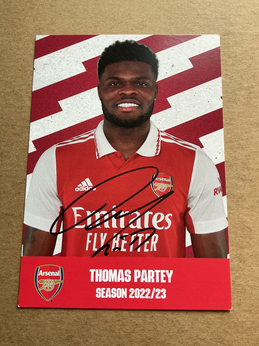 Thomas Partey, Ghana 🇬🇭 Arsenal FC 2022/23 hand signed