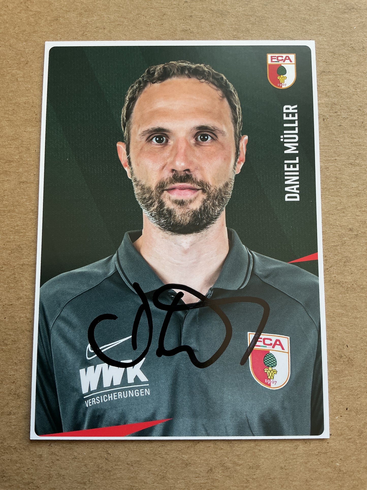 Daniel Müller, Germany 🇩🇪 FC Augsburg 2020/21 hand signed