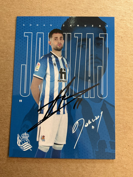 Adnan Januzaj, Belgium 🇧🇪 Real Sociedad 2021/22 hand signed