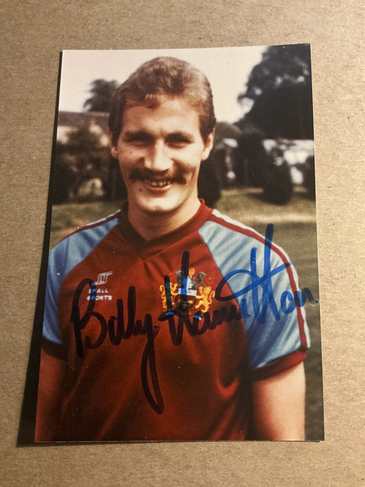 Billy Hamilton, Northern Ireland, West Ham United  1982/83 hand signed
