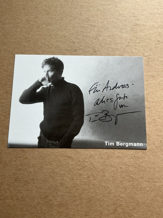Tim Bergmann, Germany 🇩🇪 Actor hand signed