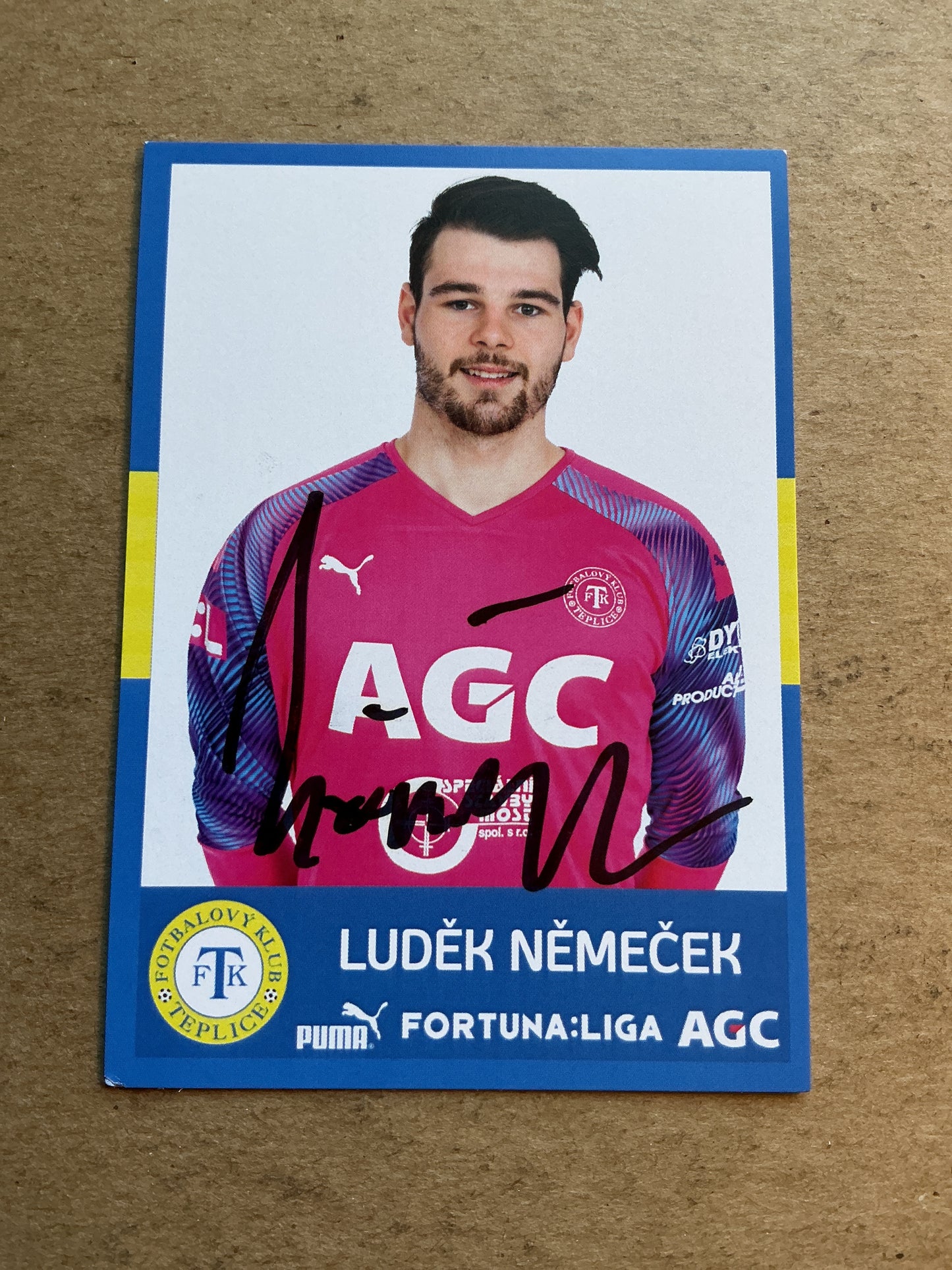 Luděk Němeček, Czech Republic 🇨🇿 FK Teplice 2020/21 hand signed