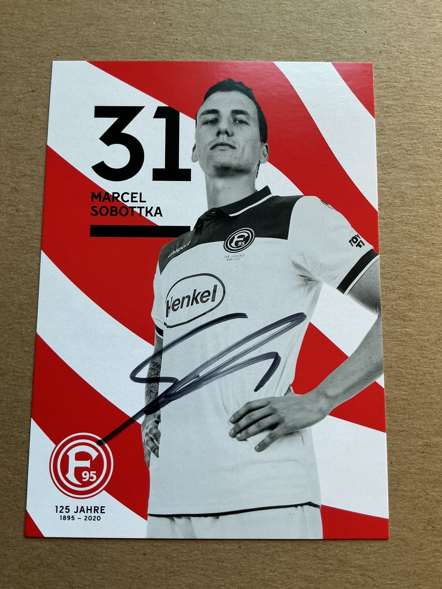 Marcel Sobottka, Germany 🇩🇪 Fortuna Düsseldorf 2019/20 hand signed