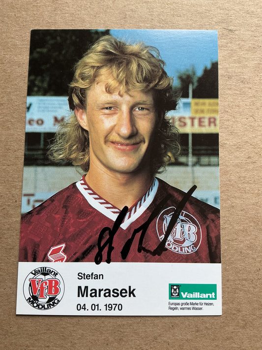 Stefan Marasek, Austria 🇦🇹 VfB Mödling 1992/93 hand signed