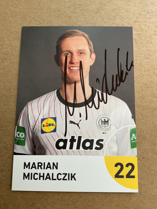 Marian Michalczik, Germany 🇩🇪 Handball Sports 2025 hand signed
