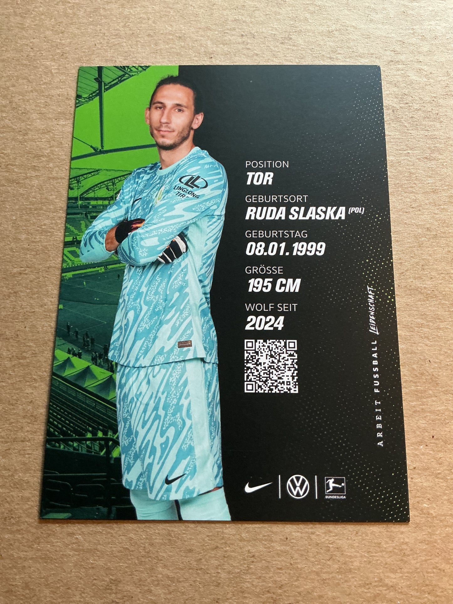 Kamil Grabara, Poland 🇵🇱 VfL Wolfsburg 2024/25 hand signed