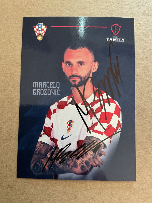 Marcelo Brozovic, Croatia 🇭🇷 FIFA World Cup 2022 hand signed