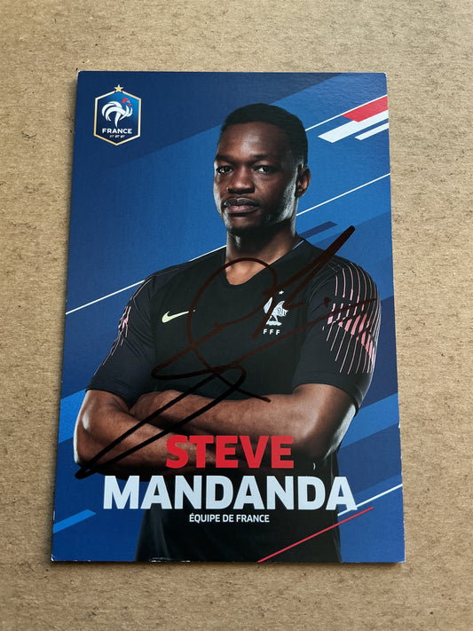 Steve Mandanda, France 🇫🇷 FIFA World Cup 2018 hand signed