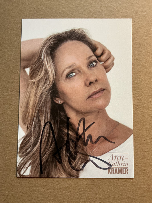 Ann-Kathrin Kramer, Germany 🇩🇪 Actress 2025 hand signed