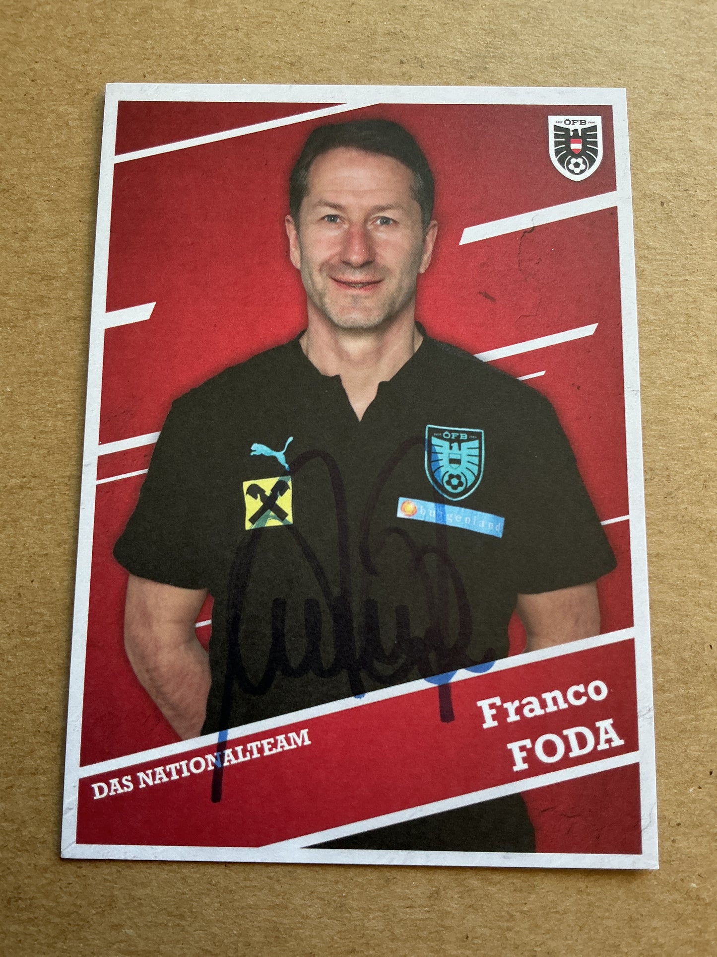 Franco Foda, Germany 🇩🇪 Austria 2021   hand signed