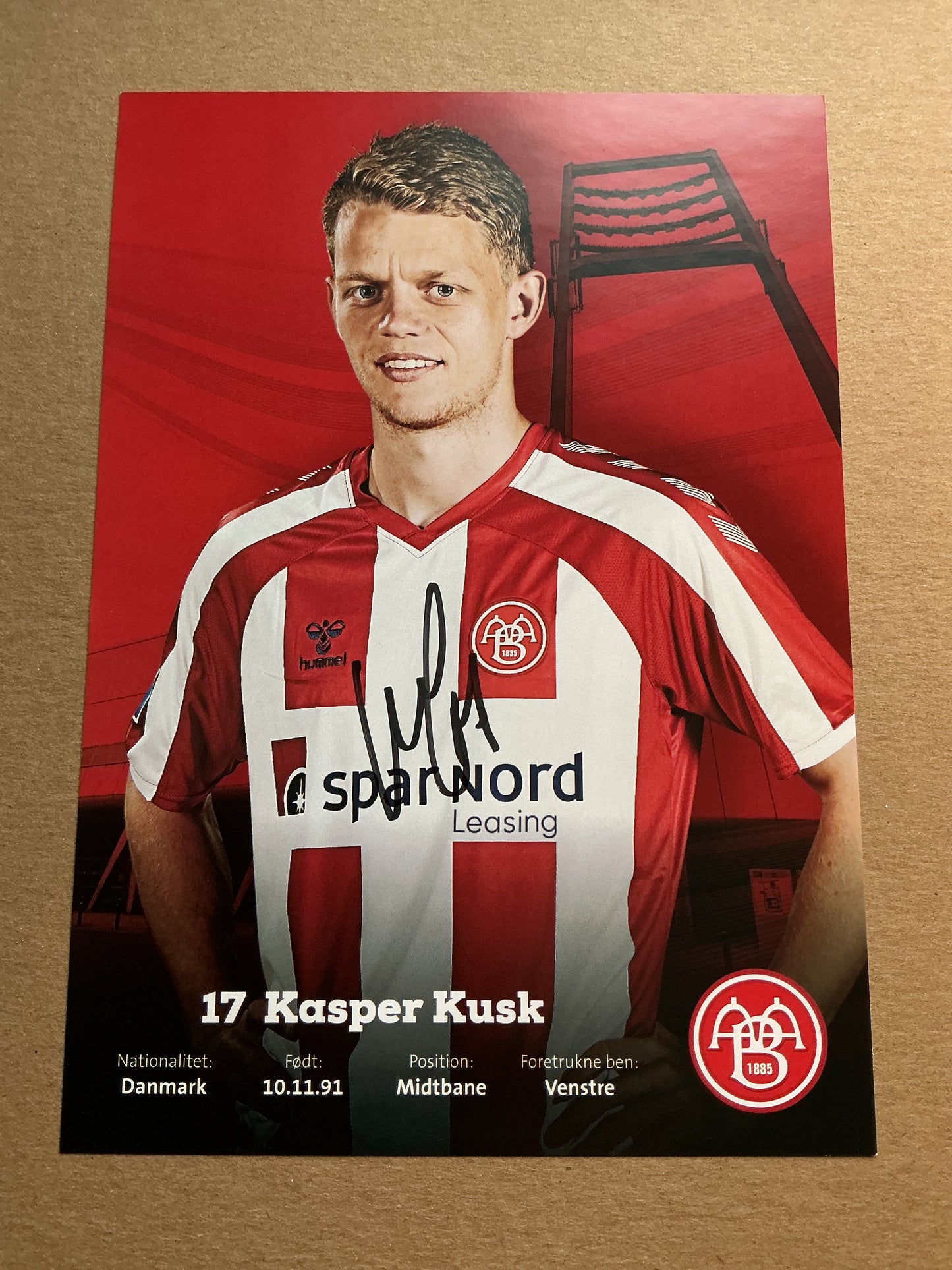 Kasper Kusk, Denmark 🇩🇰 Aalborg BK 2020/21 hand signed