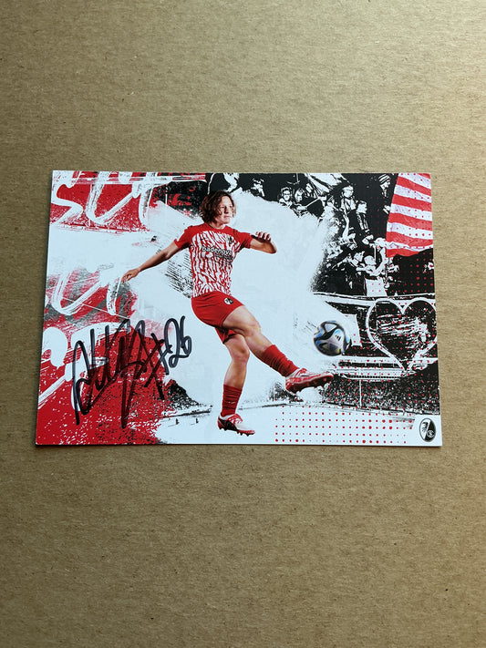 Ally Gudorf, Germany 🇩🇪 SC Freiburg 2023/24 hand signed