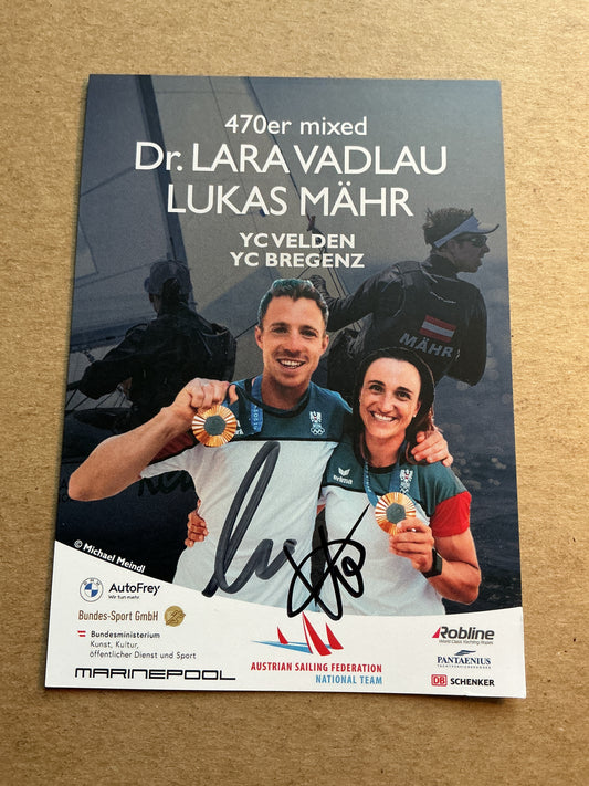 Lukas Mähr, Austria 🇦🇹 Sailing Summer Olympics 2024 hand signed