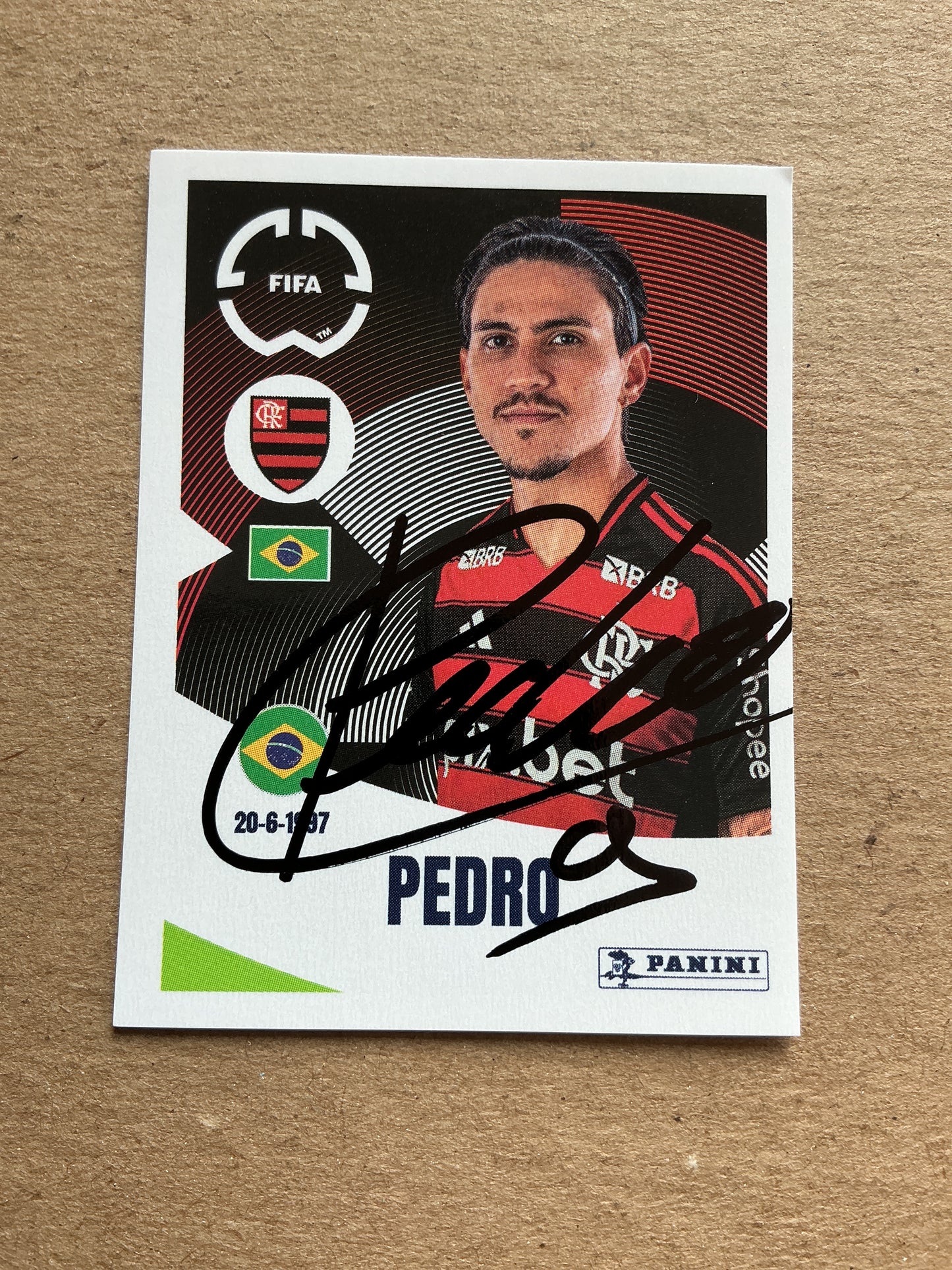 Pedro, Brazil 🇧🇷 CR Flamengo Club World Cup 2025 Panini hand signed