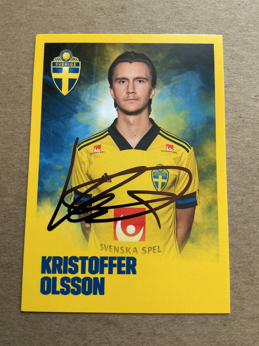 Kristoffer Olsson, Sweden 🇸🇪 UEFA Euro 2020 FC Krasnodar hand signed
