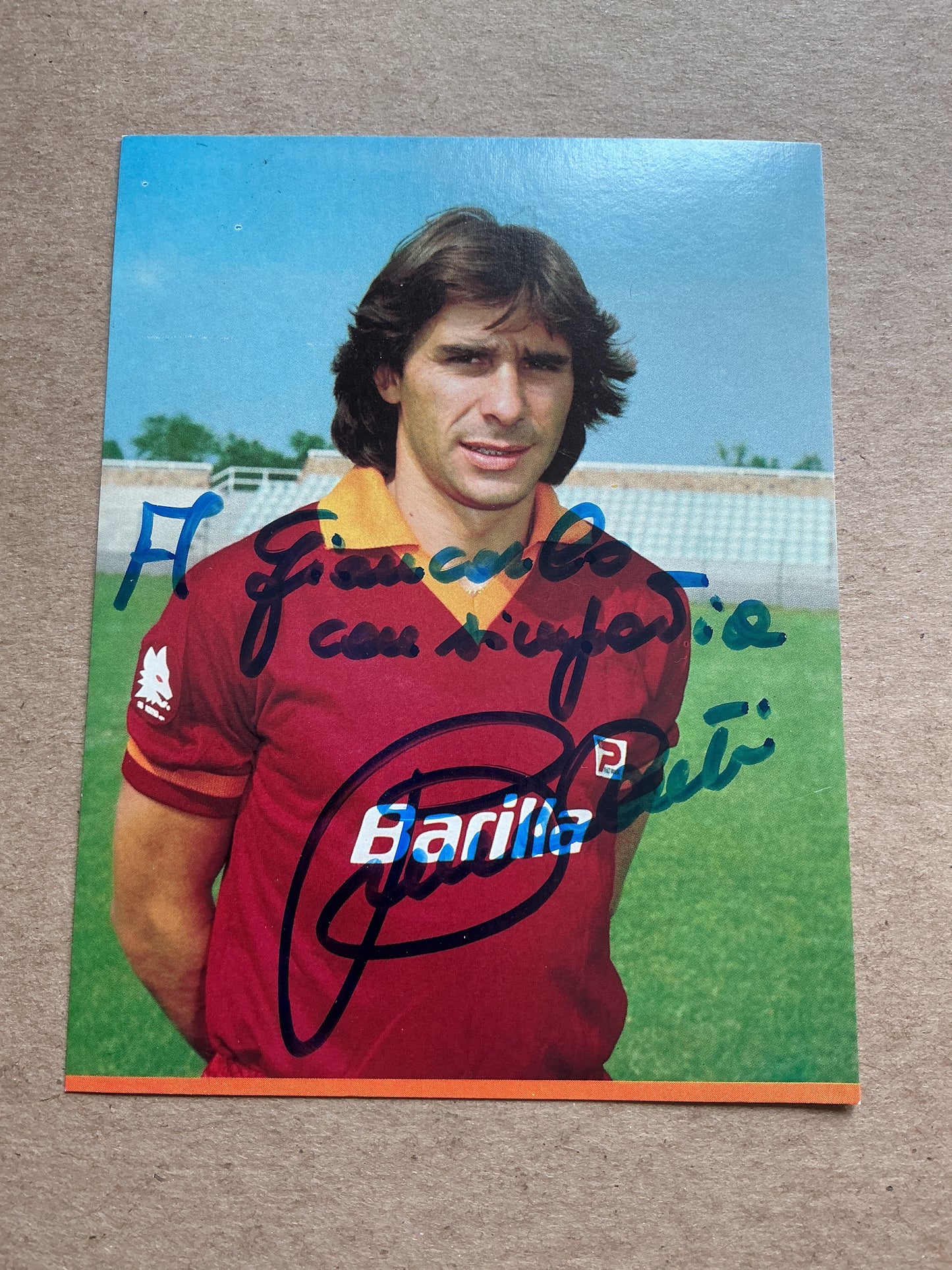 Bruno Conti, Italy 🇮🇹 AS Roma 1982/83 hand signed