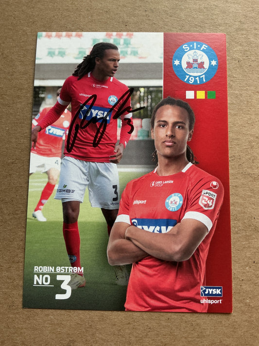 Robin Østrøm, Norway 🇳🇴 Silkeborg IF 2022/23 hand signed