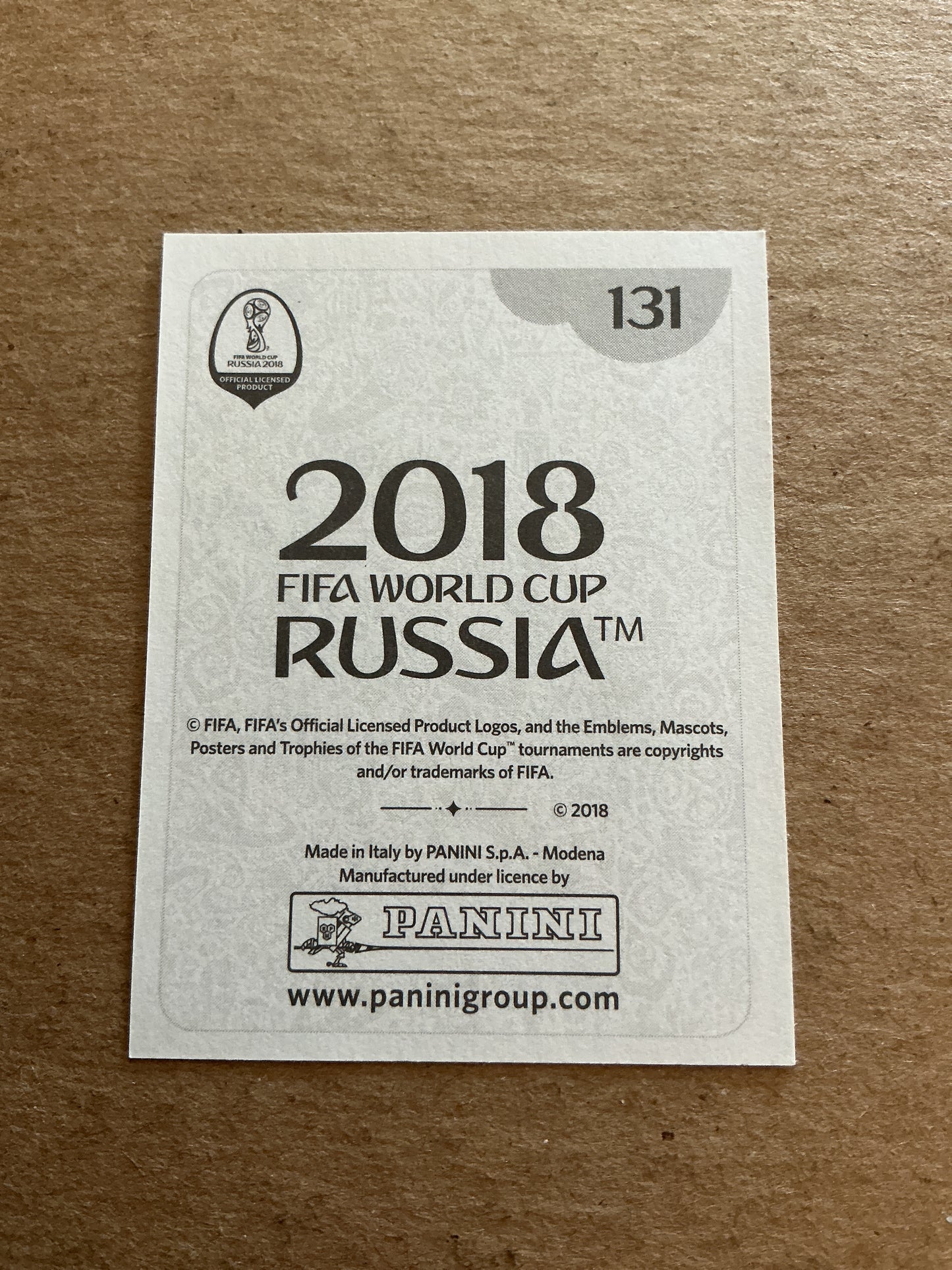Nani, Portugal 🇵🇹 FIFA World Cup 2018 Panini hand signed