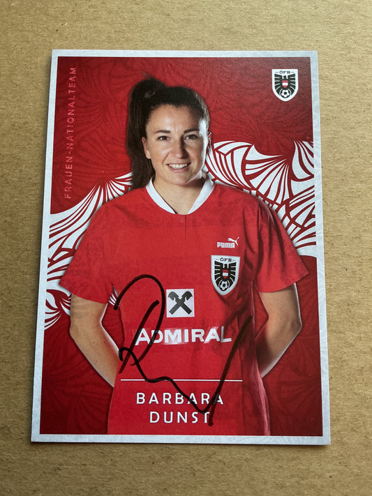 Barbara Dunst, Austria 🇦🇹 2024 Eintracht Frankfurt  hand signed