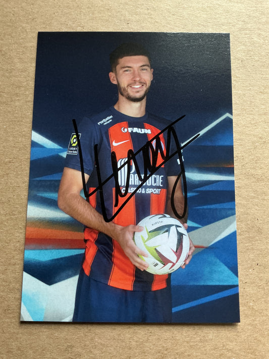 Leo Leroy, France 🇫🇷 Montpellier HSC 2023/24 hand signed