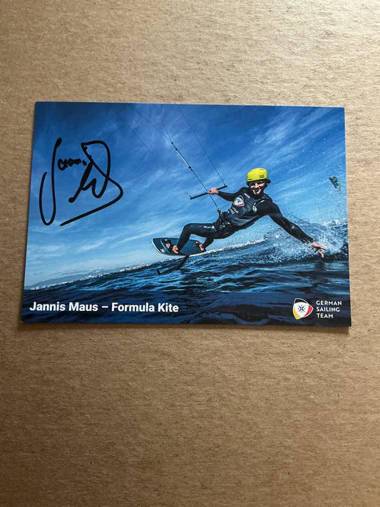 Jannis Maus, Germany 🇩🇪 Sailing Summer Olympics 2024 hand signed