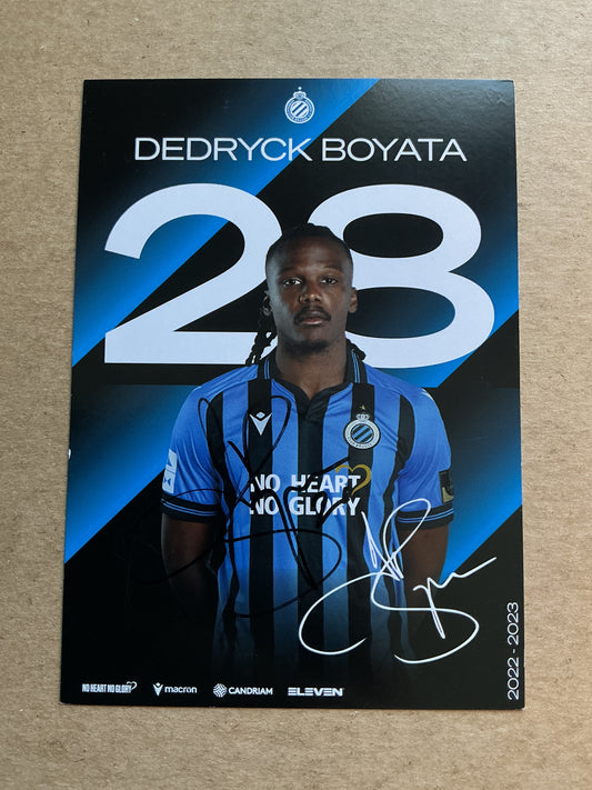 Dedryck Boyata, Belgium 🇧🇪 Club Brugge 2022/23 hand signed